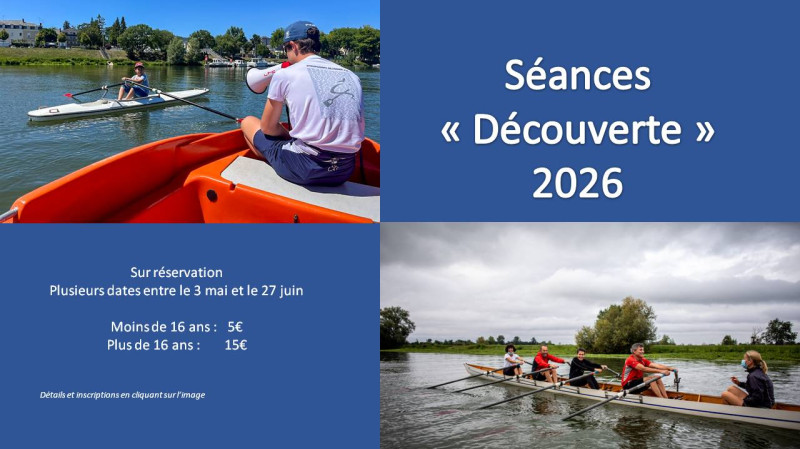 Séances "découverte" 2026